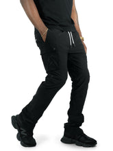 Load image into Gallery viewer, Nylon Pants | M1634 Adorni Stacked - Black