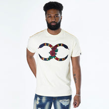 Load image into Gallery viewer, M180 Makobi Rose Snake Tee - Natural