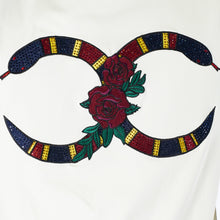 Load image into Gallery viewer, M180 Makobi Rose Snake Tee - Natural