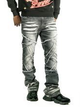 Load image into Gallery viewer, Pants | M1908 Veneta Stacked Jeans - Black