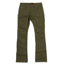 Load image into Gallery viewer, M1948 Benini Twill Stacked Jeans - Olive