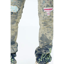 Load image into Gallery viewer, M1952 Makobi Fire Shredded Jeans - Dirt Wash