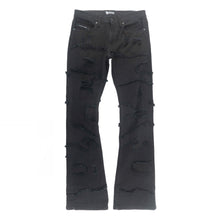 Load image into Gallery viewer, Stacked Pants |M1984 Pastoni Jeans - Jet Black