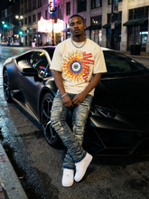 Load image into Gallery viewer, M360 The World is Watching Oversized T-shirt - Natural