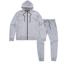 Load image into Gallery viewer, M3707 Tech Fleece Zip Up Hoody Set - Gray