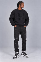 Load image into Gallery viewer, M1609 Manicini Twill jeans - Black-Black