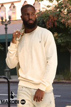 Load image into Gallery viewer, M4232 Bianchi Jacquard Crewneck Sweatshirt - Natural