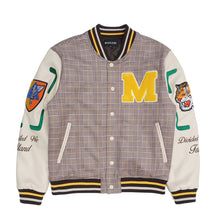 Load image into Gallery viewer, M4315 Vercelli Plaid Varsity Jacket - Khaki