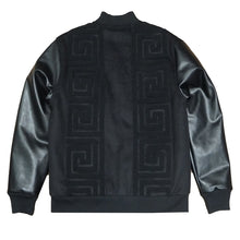 Load image into Gallery viewer, M4338 Adonis Wool Varsity Jacket - Black