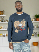 Load image into Gallery viewer, M4344 Berteli Crewneck Sweatshirt - Navy