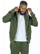 Load image into Gallery viewer, M4356 Berteli Jacquard Hoody Set - Olive