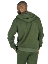 Load image into Gallery viewer, M4356 Berteli Jacquard Hoody Set - Olive
