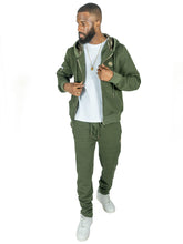 Load image into Gallery viewer, M4356 Berteli Jacquard Hoody Set - Olive