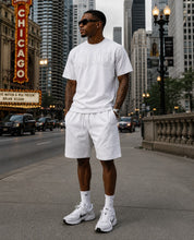 Load image into Gallery viewer, M659 Live Life Shorts - White