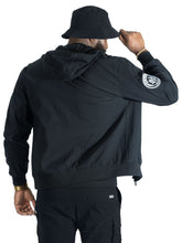 Load image into Gallery viewer, Nylon Hoodie | M4634 Adorni Zip Up- Black