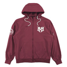 Load image into Gallery viewer, Nylon Hoodie | M4634 Adorni Zip Up- Burgundy
