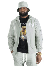 Load image into Gallery viewer, Nylon Hoodie | M4634 Adorni Zip Up- Gray
