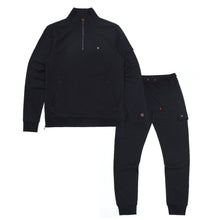Load image into Gallery viewer, M4810 Tech Fleece Half-Zip Pull Over Set - Black