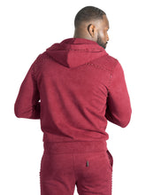 Load image into Gallery viewer, Set | M5455 Lorenzino Zip-Up Hoodie Set - Burgundy