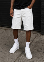 Load image into Gallery viewer, M613 Pastoni Denim Shorts - White