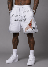 Load image into Gallery viewer, Amore Shorts - White (NOT SOLD SEPARATELY - Add Amore Shirt to your Cart)