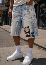 Load image into Gallery viewer, M671 Dolore Pain Denim Shorts - Light Wash (NOT SOLD SEPARATELY - Add M471 to your Cart)