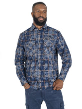 Load image into Gallery viewer, M837 Berteli Acid Plaid Shirt - Navy