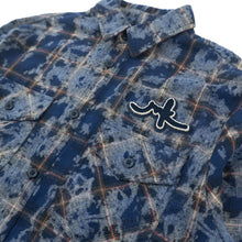 Load image into Gallery viewer, M837 Berteli Acid Plaid Shirt - Navy