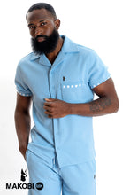 Load image into Gallery viewer, M863 Bianchi Jacquard Button Down - Blue