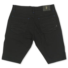 Load image into Gallery viewer, M970 Galveston Biker Shredded Shorts - Black-Royal
