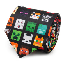 Load image into Gallery viewer, Minecraft Character Black Men's Tie