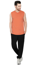Load image into Gallery viewer, Mens Sleeveless T-Shirt with Pocket - A No Cling Comfort Fit Tank