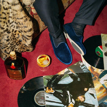 Load image into Gallery viewer, Men's Blue Velvet Slipper II