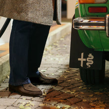 Load image into Gallery viewer, Men's Chocolate Suede Milano Loafer