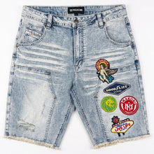 Load image into Gallery viewer, M941 Mondo Patch Denim Shorts - Light Wash (NOT SOLD SEPARATELY - Add M441 to your Cart)