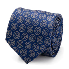 Load image into Gallery viewer, Marvel Captain America Shield Blue Men's Tie