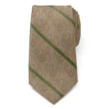 Load image into Gallery viewer, Marvel Guardians of the Galaxy Groot Tan Striped Men's Tie
