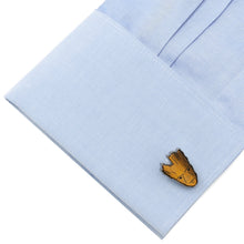 Load image into Gallery viewer, Marvel Guardians of the Galaxy Groot Tigers Eye Cufflinks