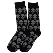 Load image into Gallery viewer, Marvel Punisher Black Socks and Silver Lapel Pin Gift Set