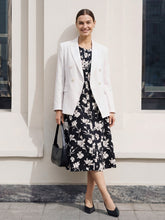 Load image into Gallery viewer, 100% Linen Floral Printed Gathered Maxi Dress ELODIE