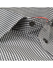 Load image into Gallery viewer, Made in Italy Dress Shirts// Black Check- contemporary fit