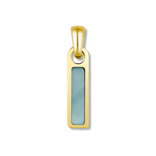 Load image into Gallery viewer, Birthstone Tag Pendant - 14K Gold