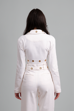 Load image into Gallery viewer, Elvadira Fitted Cropped Denim Set