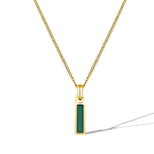 Load image into Gallery viewer, Birthstone Tag Necklace - Gold