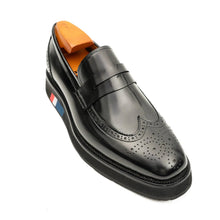 Load image into Gallery viewer, Men's Black Leather Loafers