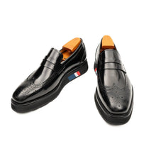 Load image into Gallery viewer, Men's Black Leather Loafers