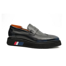 Load image into Gallery viewer, Men's Blue Leather Loafers