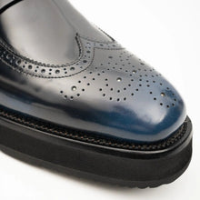 Load image into Gallery viewer, Men's Blue Leather Loafers