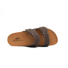 Load image into Gallery viewer, Men's Brown Adjustable Slide Sandals