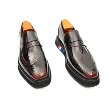 Load image into Gallery viewer, Men's Burgundy Leather Loafers